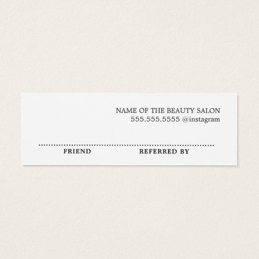 Simple minimaliste élégant noir blanc (Dos)