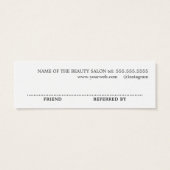 Simple minimaliste Élégant Noir Golden Beauté (Dos)