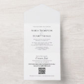 Simple minimaliste en noir Modèle de code QR (À l'intérieur)