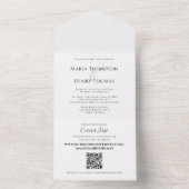 Simple minimaliste en noir Modèle de code QR (À l'intérieur)