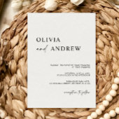 Simple minimaliste et moderne | FAIRE-PART DE MARI