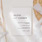 Simple minimaliste et moderne | FAIRE-PART DE MARI