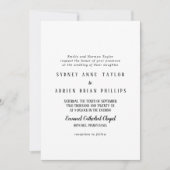 Simple minimaliste Faire-part de mariage tradition (Devant)