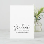 Simple minimaliste Faire-part d'études supérieures (Debout devant)