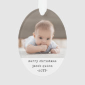 Simple minimaliste machine à écrire Noël 2 photo (dos)