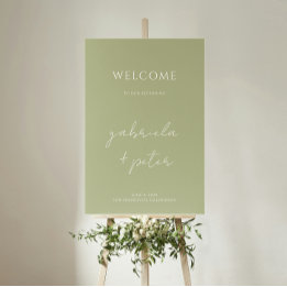 Simple minimaliste Mint Green Mariage Accueil