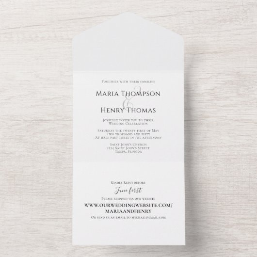 Simple minimaliste Modèle de calligraphie noire (À l'intérieur)