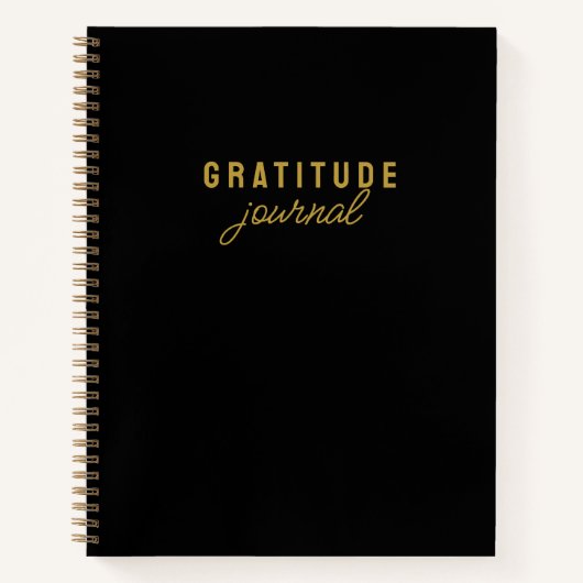 Simple minimaliste Moderne Journal de Gratitude No (Devant)