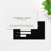 Simple minimaliste noir blanc (Bureau)