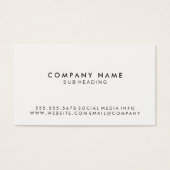 Simple minimaliste noir blanc (Devant)