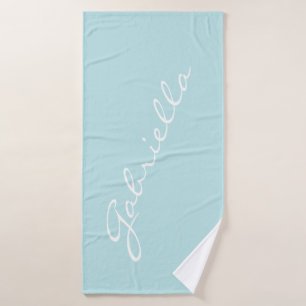Simple minimaliste Nom de script Pastel Aqua perso