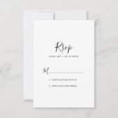 Simple minimaliste RSVP espagnol (Devant)