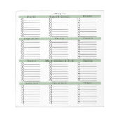 Simple & Minimalistic Grocery Shopping List Notitieblok (Voorkant)