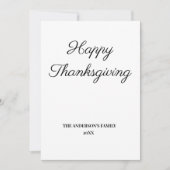 simple minimum ajouter votre carte d'action de grâ (Devant)