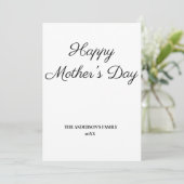 simple minimum ajouter votre carte de jour mère te (Debout devant)