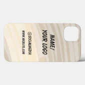 simple minimum ajouter votre logo nom Coque aquare (Verso (horizontal))