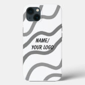 simple minimum ajouter votre logo nom Coque aquare (Verso)