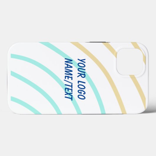 simple minimum ajouter votre logo nom Coque aquare (Verso (horizontal))