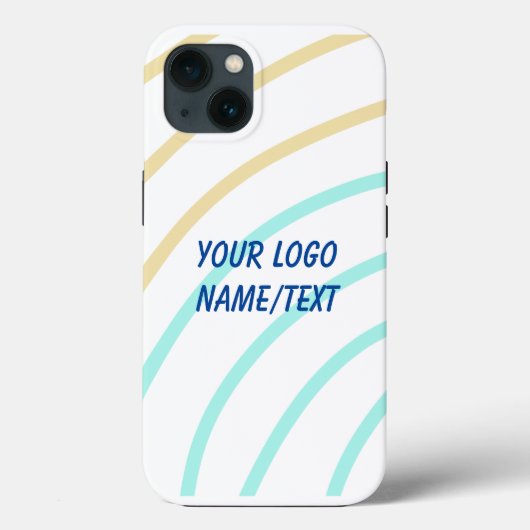 simple minimum ajouter votre logo nom Coque aquare (Verso)