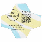 Simple minimum q r code ajouter logo code d'analys (Plat)