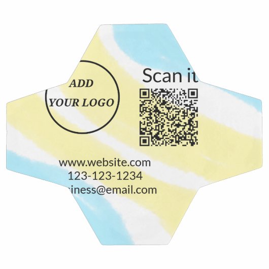 Simple minimum q r code ajouter logo code d'analys (Plat)