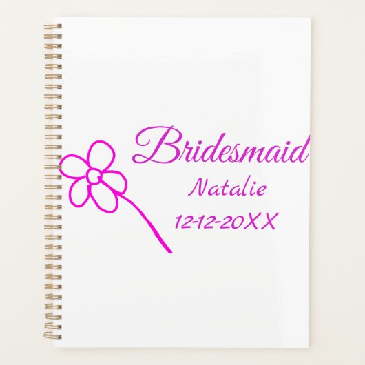 Simple minimum rose bridesmaid ajouter le nom de l (Devant)