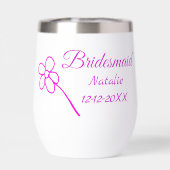 Simple minimum rose bridesmaid ajouter le nom de l (Arrière)