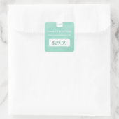Simple Mint Chic Boutique Monogram Prijs Labels (Tas)