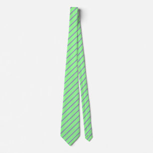 Simple Mint Homme Cravate verte et violette