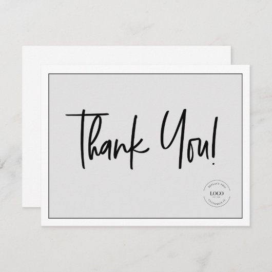 Simple Mod gris Logo de la société Merci (Devant / Derrière)