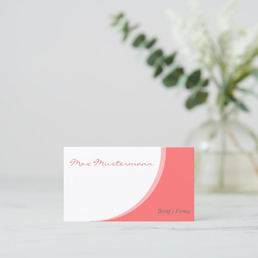 Simple modèle Cartes de visite (Debout devant)