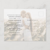 Simple Modern 2-Photo Wedding Uitnodiging Briefkaart (Voorkant)