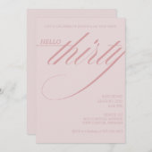 Simple Modern 30th Birthday Kaart (Voorkant / Achterkant)