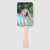 Simple Modern Afstuderen Photo Afstuderen Handwaaier (Voorkant)