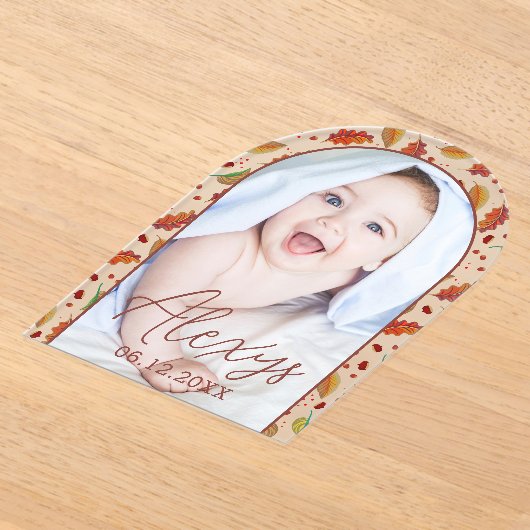 Simple Modern Autumn Ajouter un Faire-part de nais (Poser)