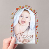 Simple Modern Autumn Ajouter un Faire-part de nais (In situ (ordinateur de poche))