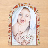 Simple Modern Autumn Ajouter un Faire-part de nais (Recto)