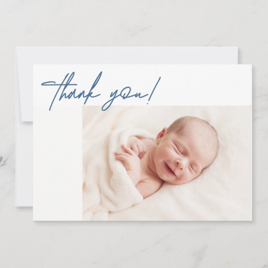 Simple Modern Baby Blue Baby shower Gift Aankondiging (Voorkant)