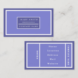 Simple Modern Blue Irish Visitekaartje