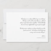 Simple Modern Boho | Foto bruiloft Hartelijk dank Bedankkaart (Achterkant)