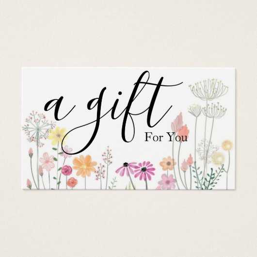 Simple & Modern Business Gift Certificate (Devant)