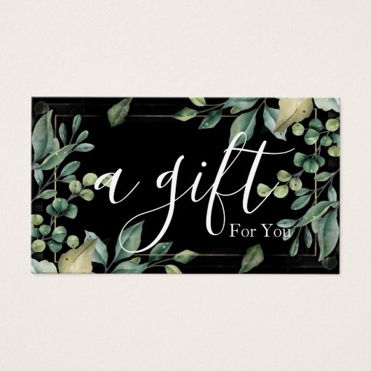 Simple & Modern Business Gift Certificate (Devant)