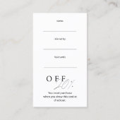 Simple Modern Business Referral Card (Achterkant)