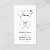 Simple Modern Business Referral Card (Voorkant)