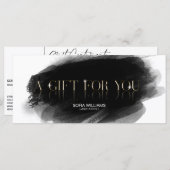 Simple Modern Cadeau Certificat carte cadeau ajout (Devant / Derrière)