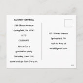 Simple Modern Calligraphy Graduation Invitation  (Dos)