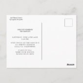 Simple Modern Calligraphy Photo Afstuderen Briefkaart (Achterkant)