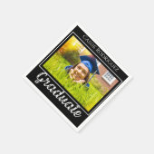 Simple Modern Calligraphy Photo Graduation Black Servet (Hoek)