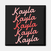 Simple Modern Cool Tygraphy Name Toddler  Magneet (Voorkant)