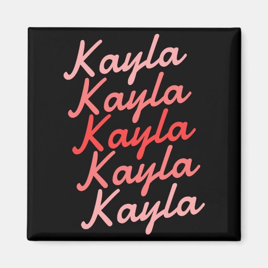 Simple Modern Cool Tygraphy Name Toddler  Magneet (Voorkant)